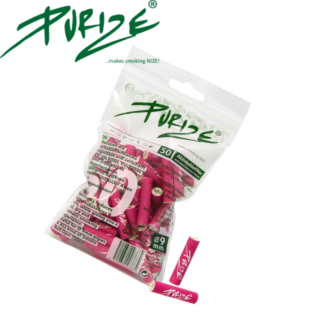 Aktivkohlefilter, PURIZE®, Regular, PINK, 50er